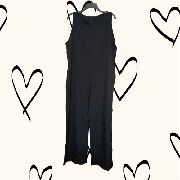 None Pants - *FINAL SALE* NWOT Sleeveless Black Jumpsuit w/ Pockets Size 2 X